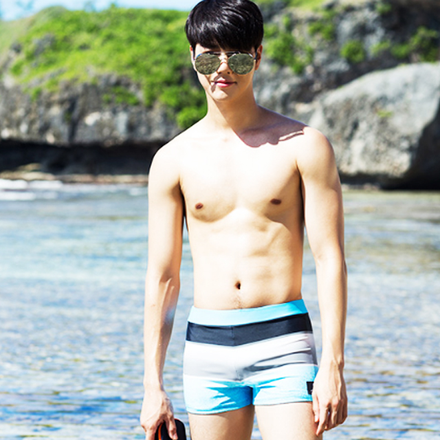 三奇男士平角泳裤