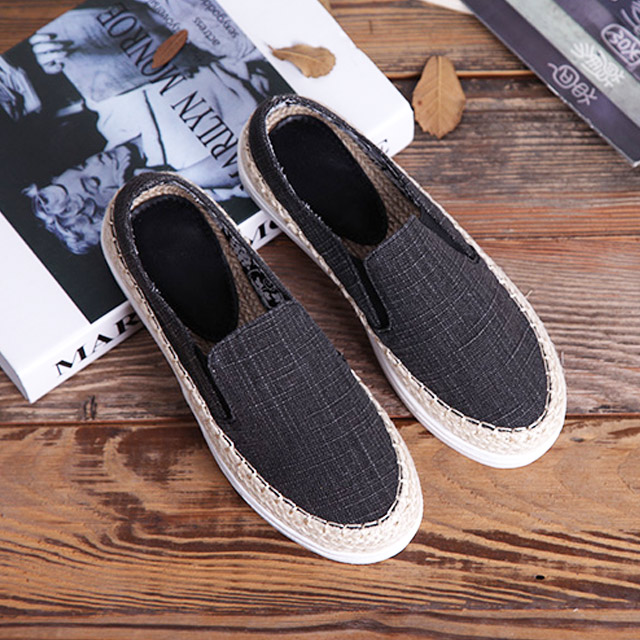 厚底百搭懒人乐福鞋