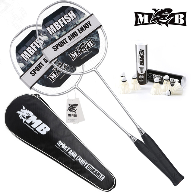 高端全碳素羽毛球拍2支装