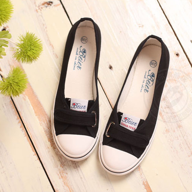 蓓尔浅口帆布鞋