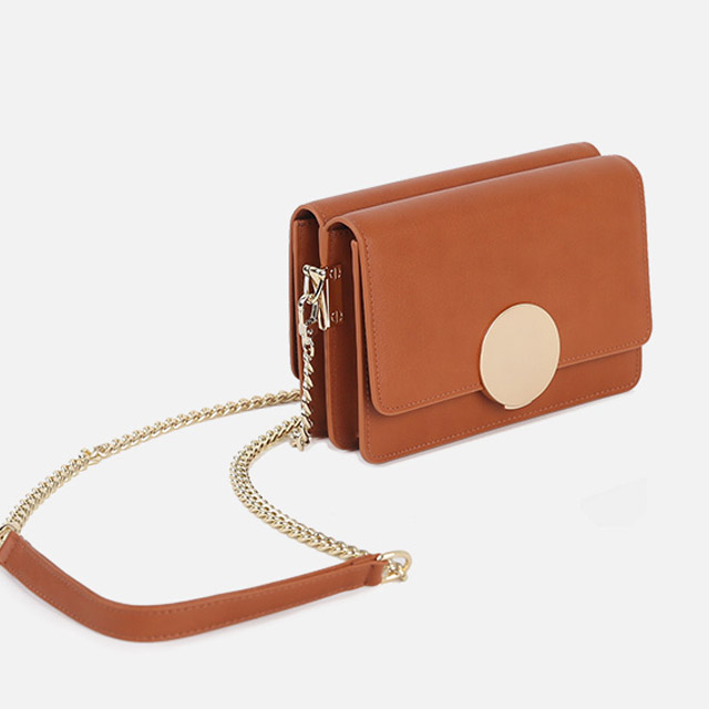 PUKAKA女式迷你牛皮斜挎单肩包