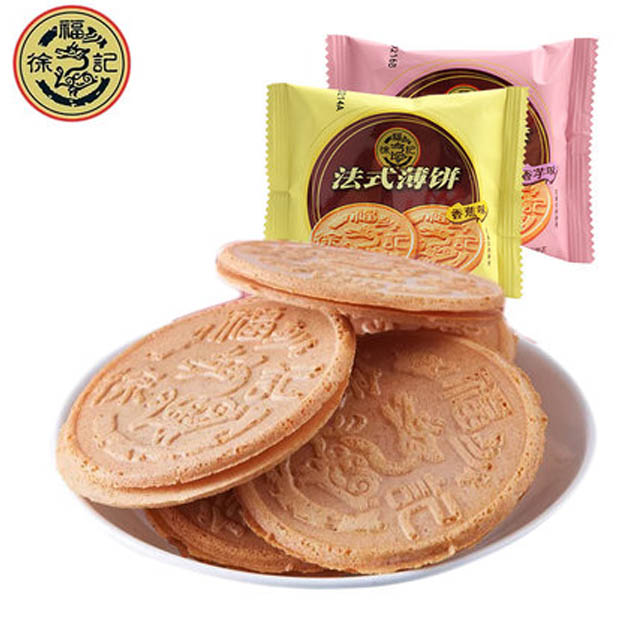 徐福记法式薄饼500g