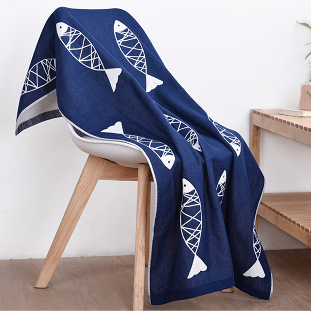 纯棉柔软纱布浴巾