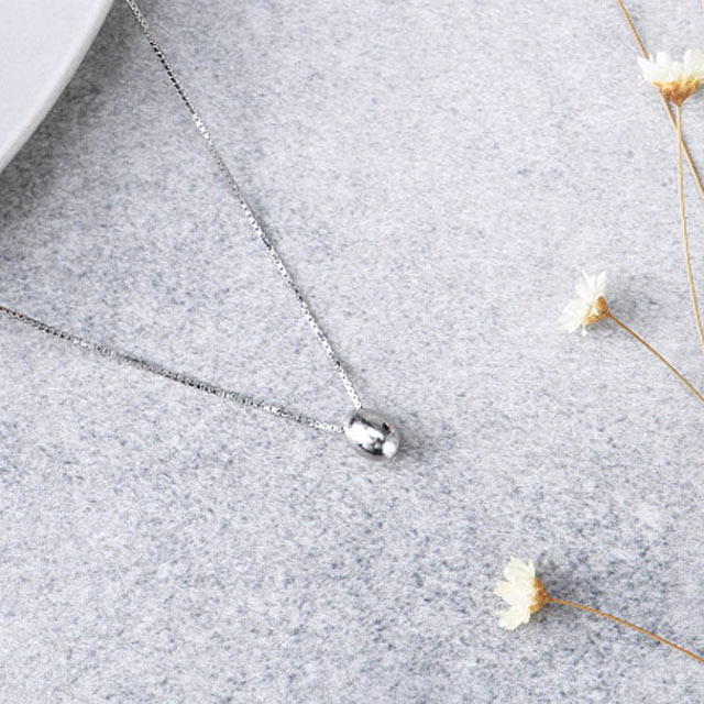 简约女士纯银项链