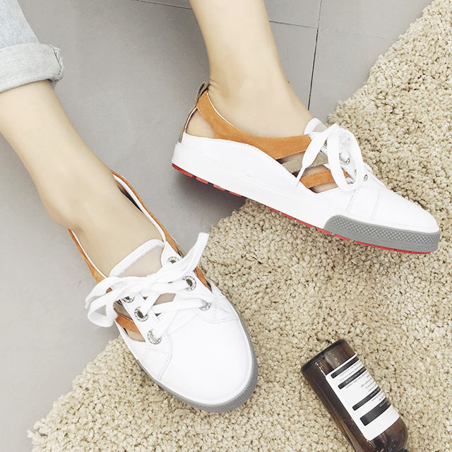 夏季镂空小白鞋