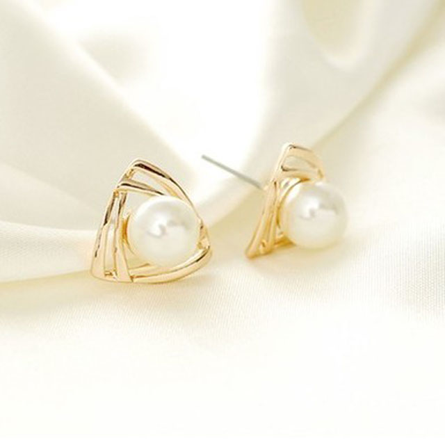防过敏气质珍珠耳钉
