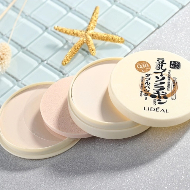日系遮瑕定妆豆乳粉饼