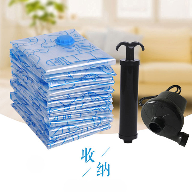 真空衣物压缩袋买2送手泵