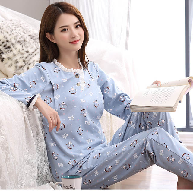 穗鹿纯棉长袖月子服