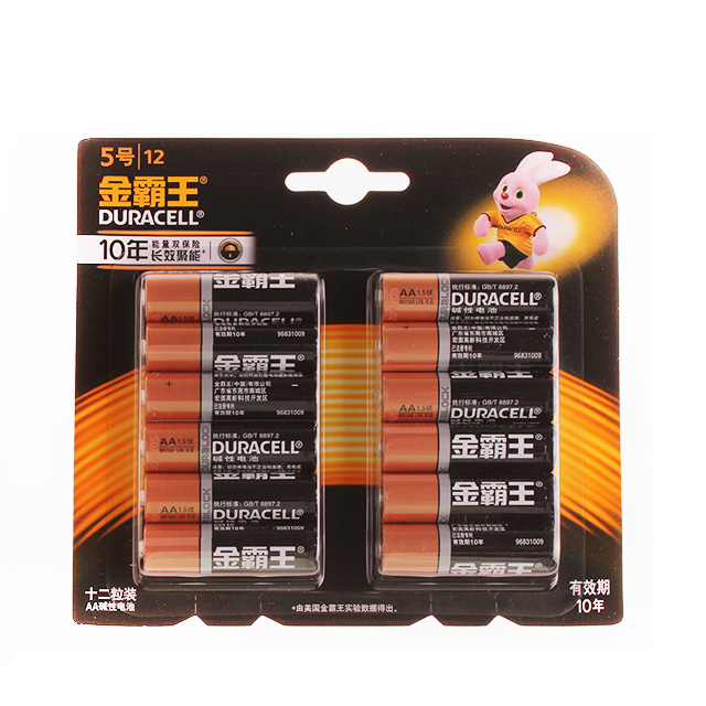 金霸王5号电池12节