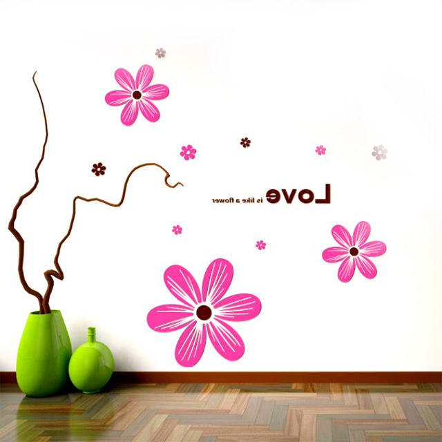 3d水晶亚克力立体墙贴