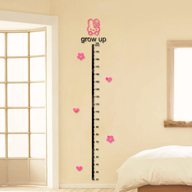 卡通测量身高贴纸
