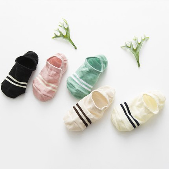 韩国可爱薄款隐形袜5双