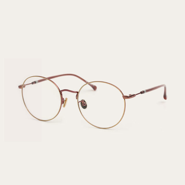 复古文艺圆形金丝细边眼镜框