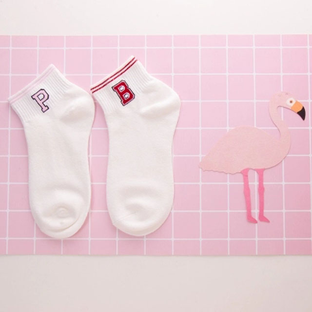 韩国可爱秋季短袜5双