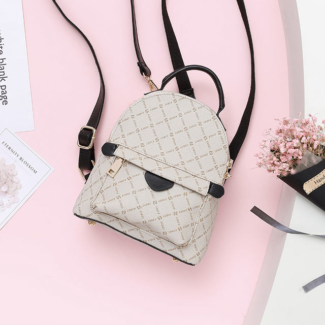 菱格迷你双肩包