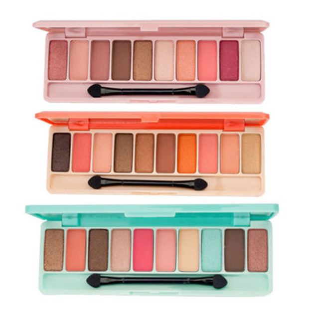 哑光珠光大地色10色眼影盘