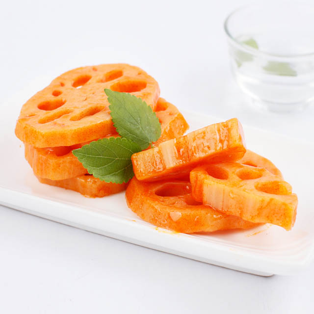 口水娃香辣莲藕片640g/盒