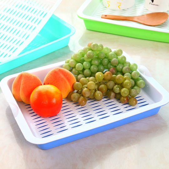 客厅放水杯双层沥水盘