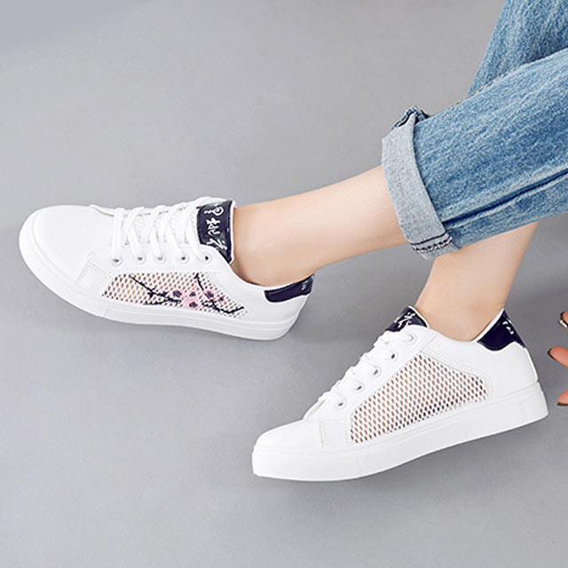 透气小白鞋女