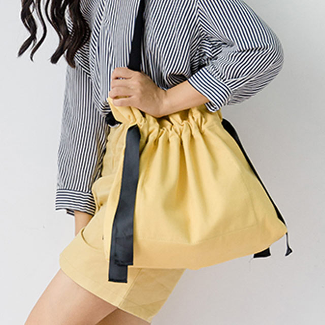 梵花不语抽带帆布包