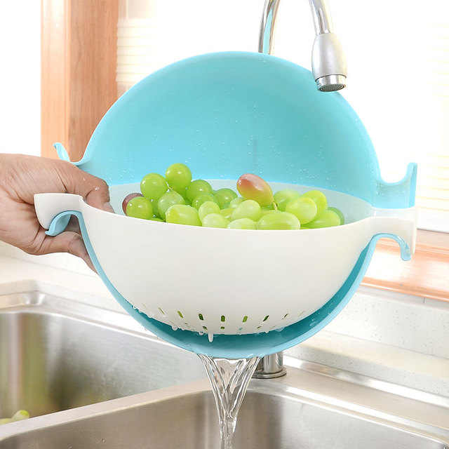 康丰双层圆形沥水篮