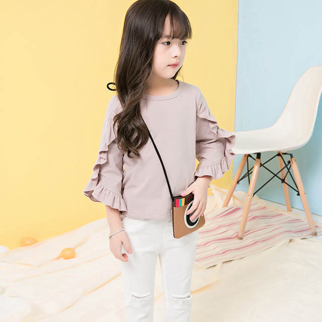 女童t恤长袖打底衫