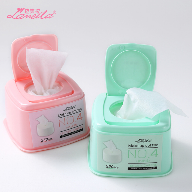 拉美拉盒装抽式化妆棉