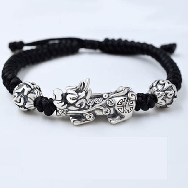 青年999纯银貔貅手链