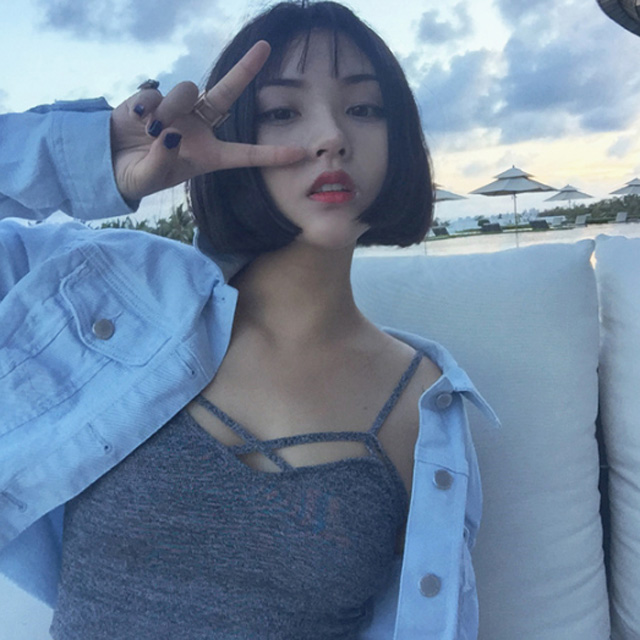 复古chic风吊带背心