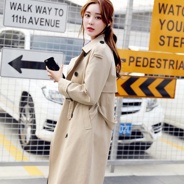 宽松休闲双排扣春秋外套