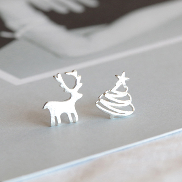 韩版纯银防过敏耳钉