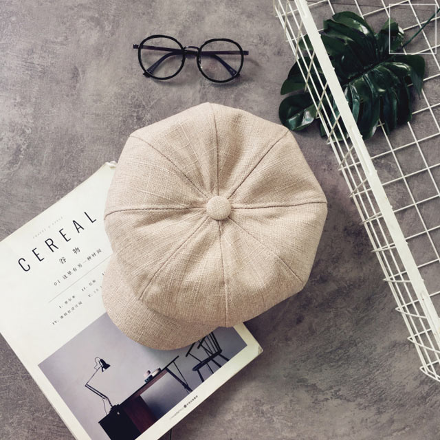 英伦文艺八角帽