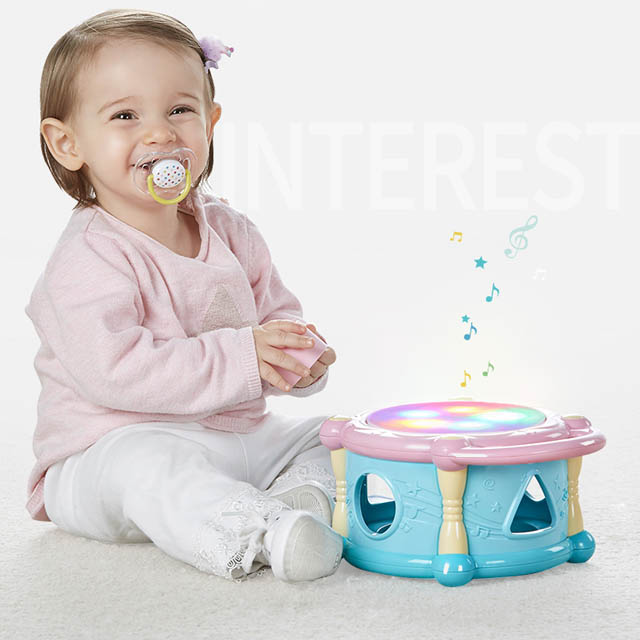 可优比宝宝手拍鼓0-3-6-9-12个月