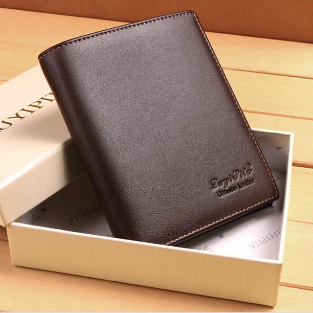 LuyiPita男式三折大容量钱包