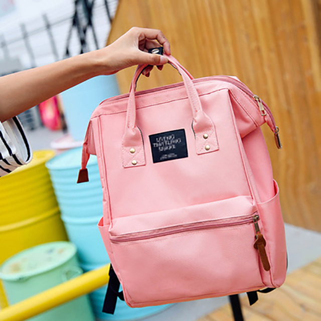 学院风大容量帆布包