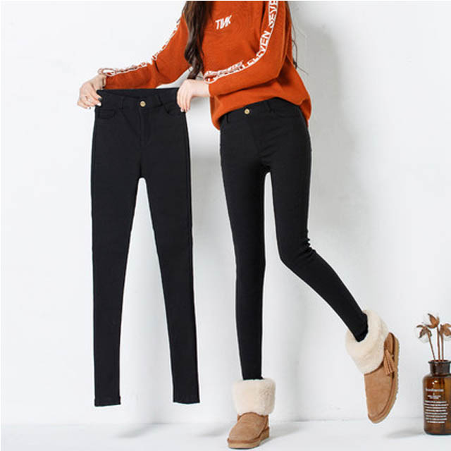 女生加绒打底裤