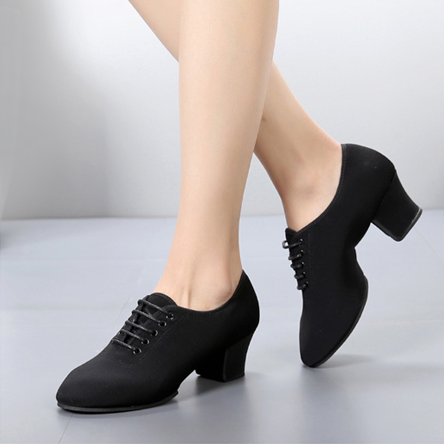 女成人拉丁舞鞋中跟布教师国标广场舞水兵舞蹈鞋童软底交谊摩登男