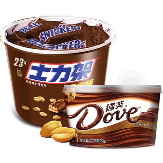 德芙士力架桶装460g