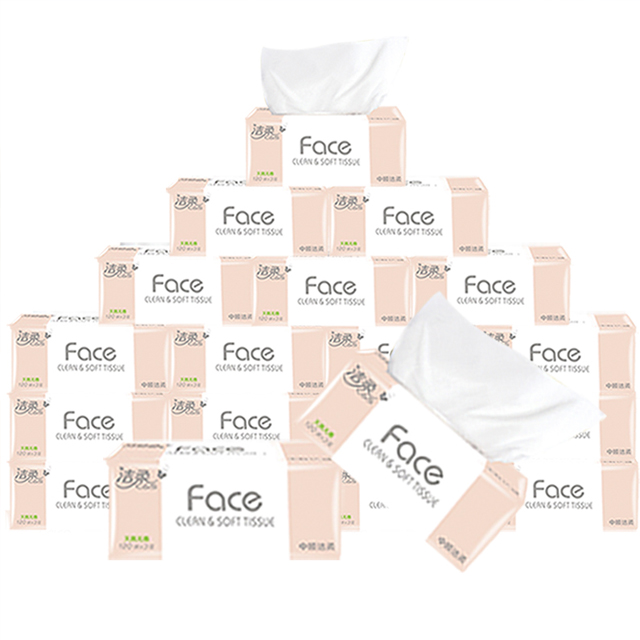 20包洁柔纸巾开口无香3层