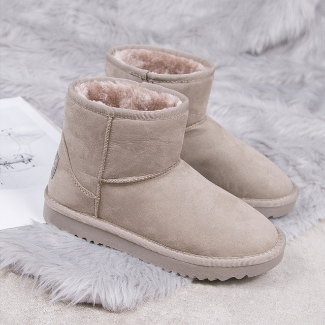 鮀品冬季新款女靴百搭雪地靴