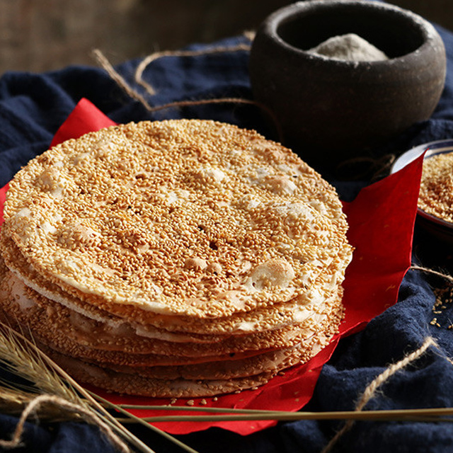 山东特产周村烧饼香酥芝麻饼500g