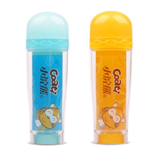 2支装小浣熊儿童唇膏保湿滋润补水防干裂