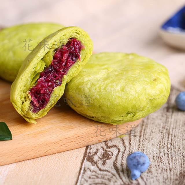 买3送1 胡先生抹茶玫瑰鲜花饼