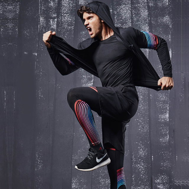 健身服套装四件套运动