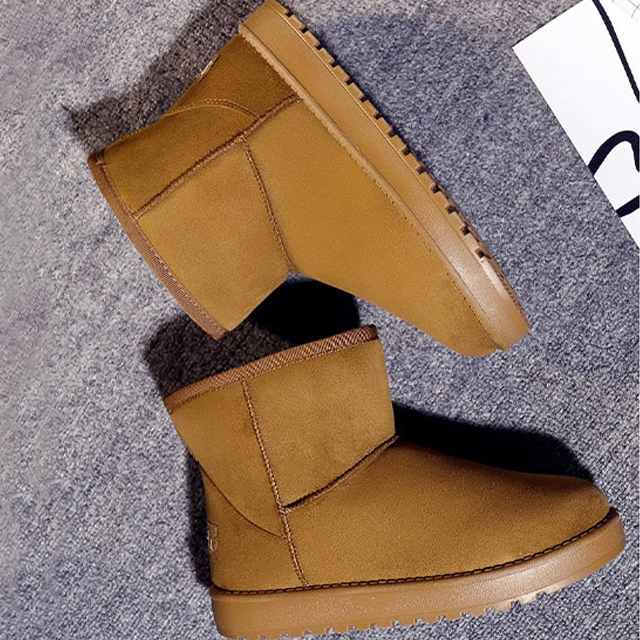 申马冬季新款短筒雪地靴