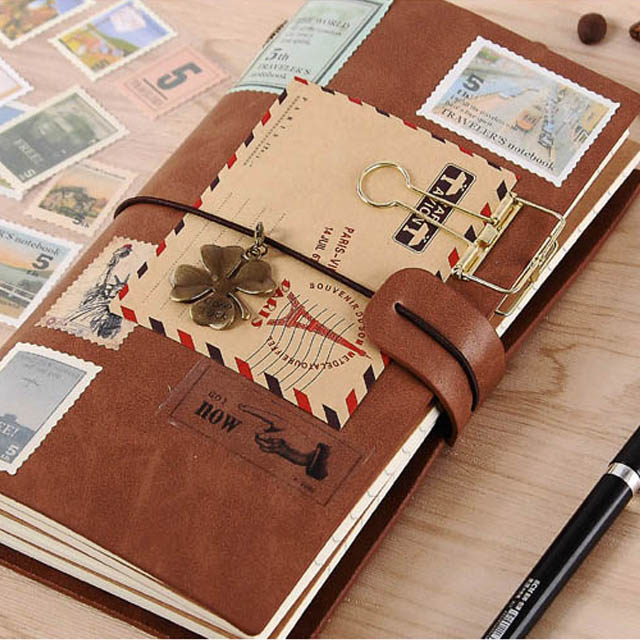 TN旅行手帐本子复古随身笔记本