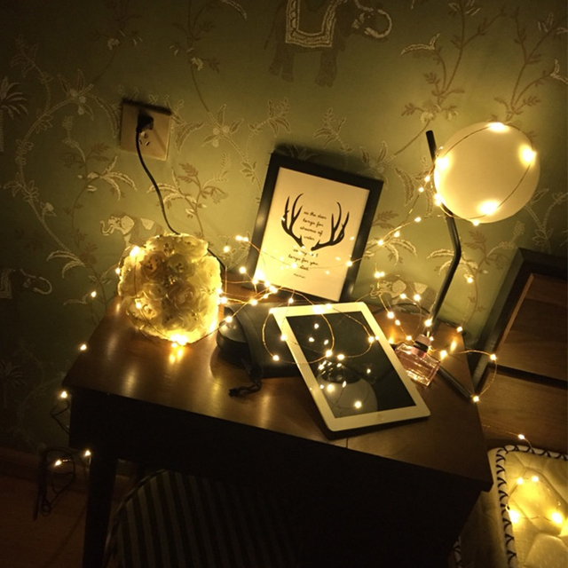 LED铜线灯星星灯串小彩灯闪灯串