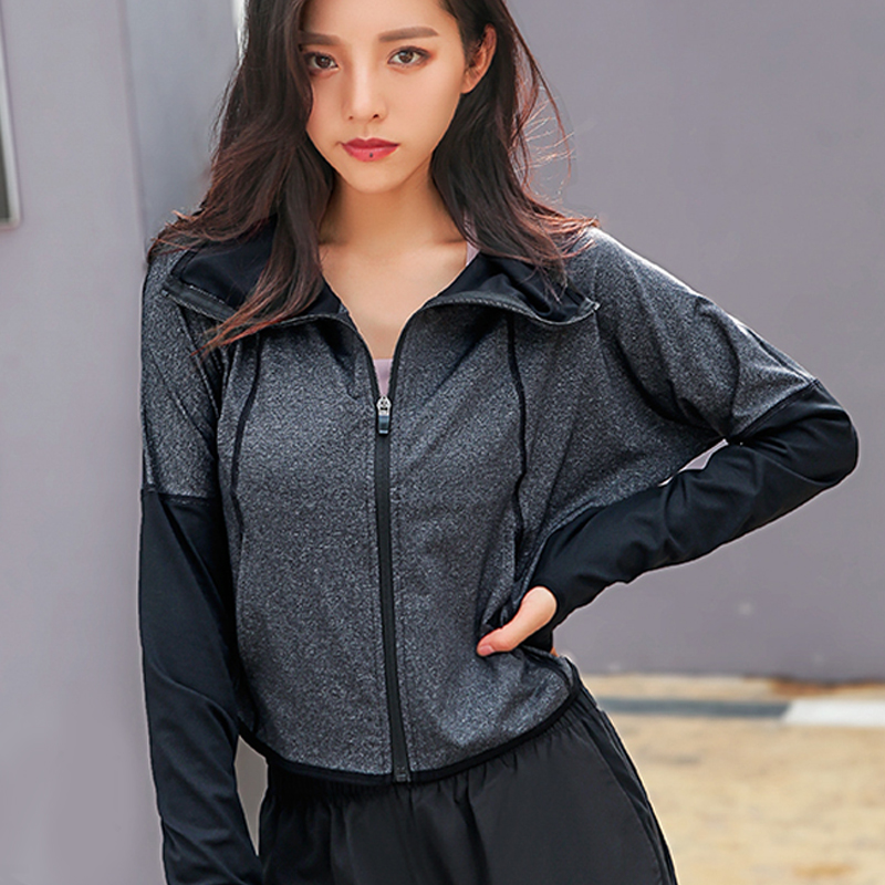 的确奇高领短款运动外套女