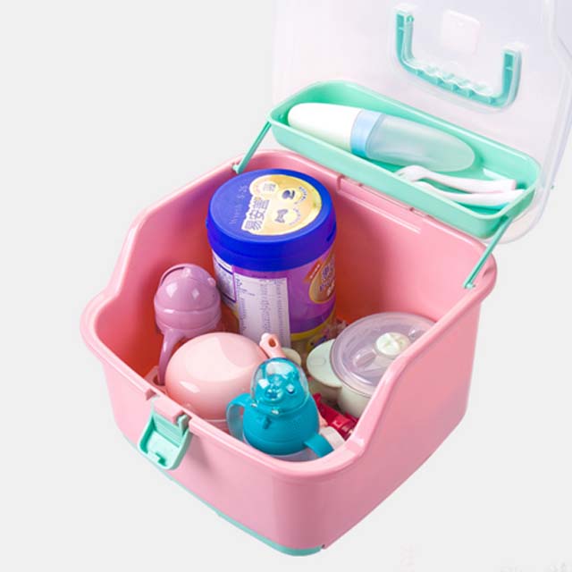 婴儿奶瓶收纳箱盒晾干架